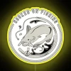 I'm Hooked on Fishing Badge Neon Sign with Vibrant RGB Lighting