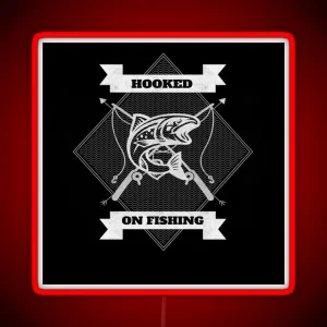 I M Hooked On Fishing White RGB Neon Sign