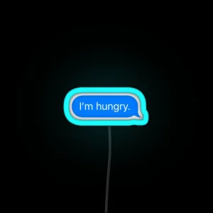 I M Hungry Text RGB Neon Sign