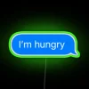 I'm Hungry Bright Neon Sign for Kitchen Decor and Foodies