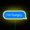 I'm Hungry in Bright RGB Color Changing Neon Sign Display