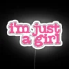 RGB Color Change Neon Sign with Feminine I'm Just A Girl