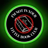 Quirky neon sign for book clubs and literary enthusiasts everywhere.