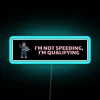 Qualifying with style, colorful personalized RGB neon racing sign decoration