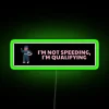 Neon Qualifying Sign: Humorous Home Decor Accent with Colorful Ambiance Lighting