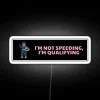 LED Qualifying Speed Run Sign with RGB Colorful Neon Lighting Display