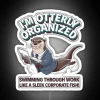 Radiant RGB neon sign with adorable plush otter design