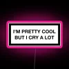 RGB Neon Sign with Color-Changing Emotions and Humorous Personality Display