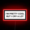 Vulnerable yet quirky personality shines in colorful RGB neon glow