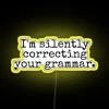 Eye-catching RGB Neon Sign Perfectly Corrects Your Grammar with Class