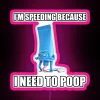 RGB Neon Emergency Poop Sign, Humorous Bathroom Decor, Modern Illuminated Artwork