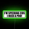 Amusing RGB Neon Sign for Bathroom Decor with Humorous Theme
