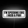 Amusing novelty speeding car bumper led with colorful RGB lighting.