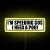 LED novelty speeding joke decoration with colorful RGB neon lighting