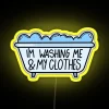 RGB Color-Changing Neon Sign for Bathroom Humor and Decor