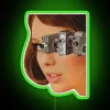 Eye-catching RGB Neon Sign with Whimsical 'I'm Watching You' Message