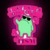 Personalized RGB neon wall art featuring autism frog meme humor novelty
