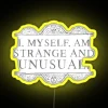 Unique Personalized Customizable LED Neon Sign with Colorful RGB Illumination Options