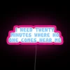 Stylish RGB Neon Sign for Personal Alcove or Workspace Retreat