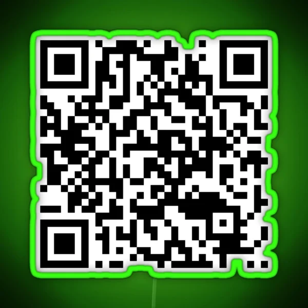 I Need A Hero Shrek 2 Scene QR Code RGB Neon Sign