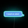 Add vibrant Alani branding with customizable RGB neon signage instantly.