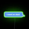 Unique Alani RGB Color Changing Neon Wall Sign Decoration Accent