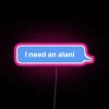 Vibrant Color-Changing Alani RGB Neon Sign with Programmable LED Canvas Display