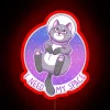Galactic vibes guaranteed with colorful Astronaut Kitty in space.