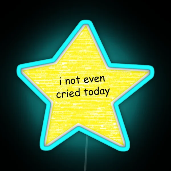 I Not Even Cried Today RGB Neon Sign