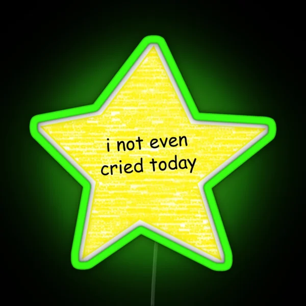 I Not Even Cried Today RGB Neon Sign