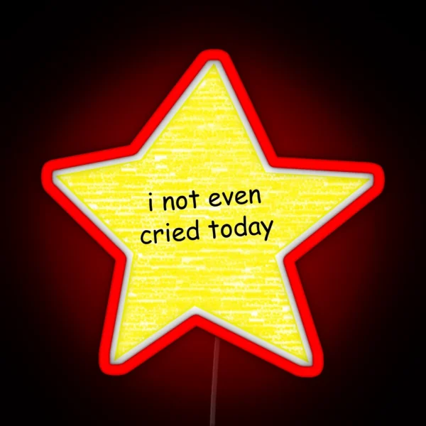 I Not Even Cried Today RGB Neon Sign