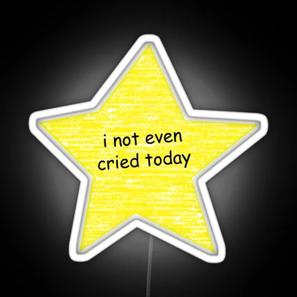 I Not Even Cried Today RGB Neon Sign