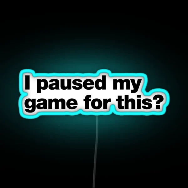 I Paused My Game For This RGB Neon Sign