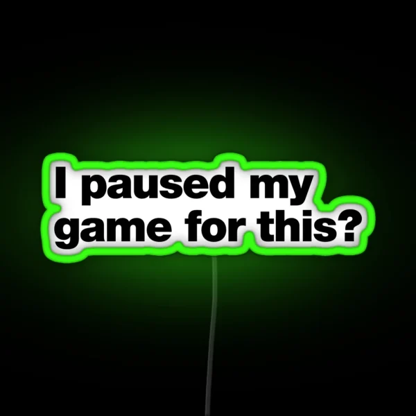 I Paused My Game For This RGB Neon Sign