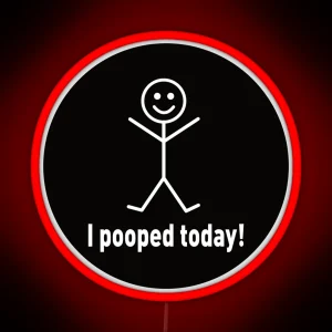 I Pooped Today Funny Hard Hat RGB Neon Sign