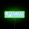 Unique Neon Sign for Bedroom Decor with Blue Nighttime Glow