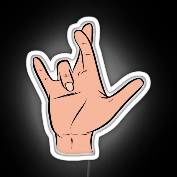 I Really Love You In ASL I RGB Neon Sign