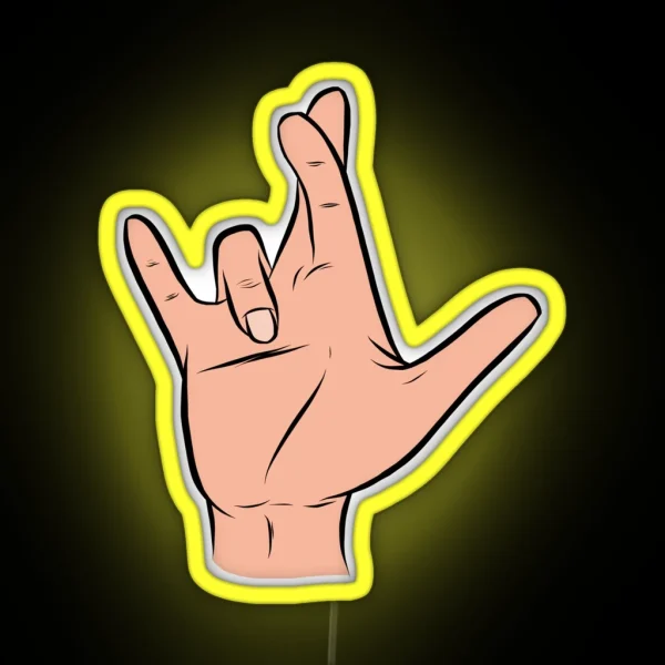 I Really Love You In ASL I RGB Neon Sign