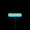 Empower Women's Reproductive Health with Bright Red Neon Sign Statement