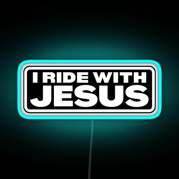 I Ride With Jesus RGB Neon Sign
