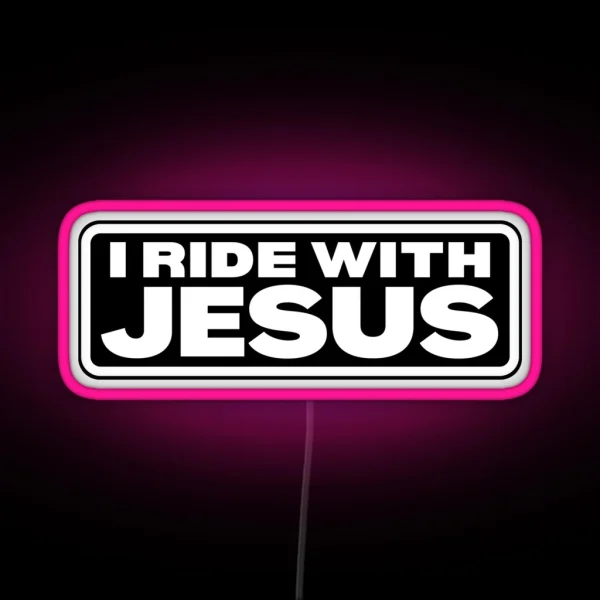 I Ride With Jesus RGB Neon Sign