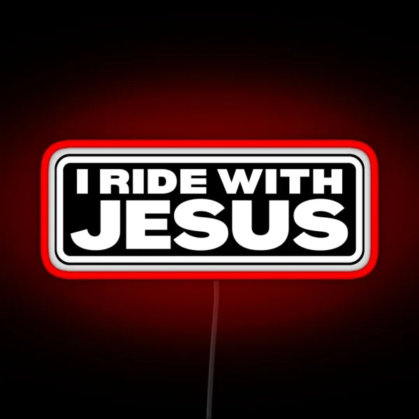 I Ride With Jesus RGB Neon Sign