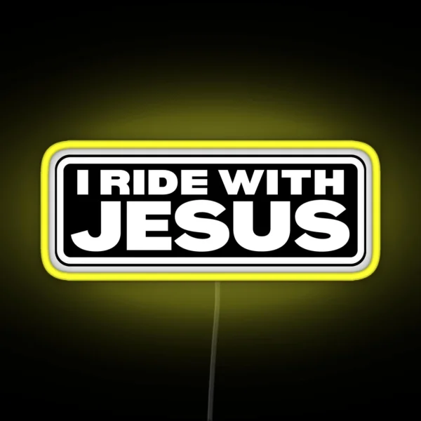 I Ride With Jesus RGB Neon Sign