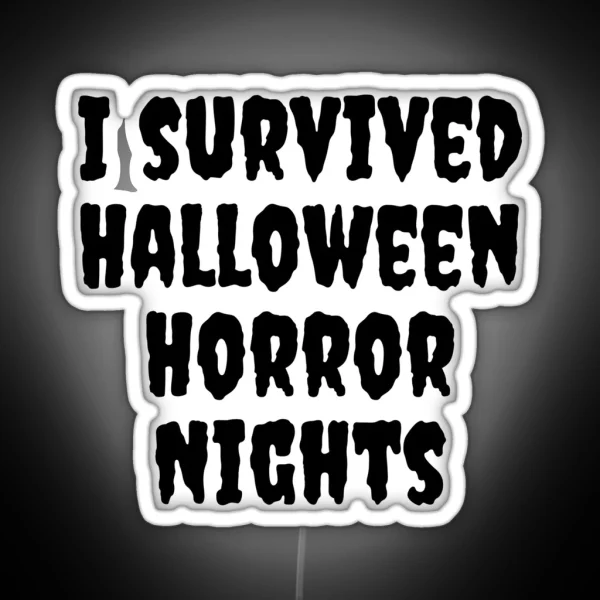 I Survived Halloween Horror Nights RGB Neon Sign