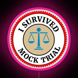 I Survived Mock Trial RGB Neon Sign