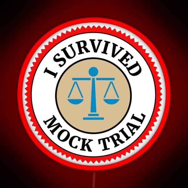 I Survived Mock Trial RGB Neon Sign