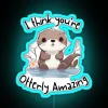 Colorful, Vibrant, Personalized Neon Sign Saying 'You're Otterly Amazing' Gift Idea