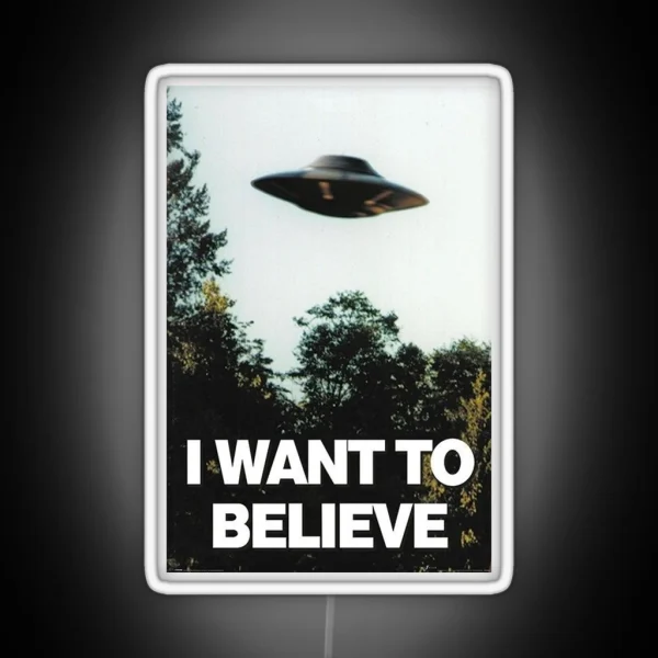 I Want To Believe RGB Neon Sign