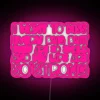 Whimsical Entomological Meme Art Neon Sign with Hilarious Bug Love Message