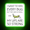 Vibrant RGB Neon Sign: Whimsical Home Decor Humor Bug Theme